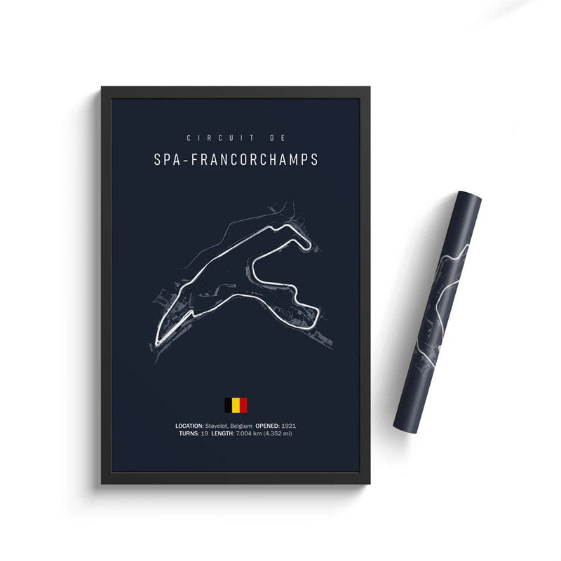 F1 Racing Track Wall Art