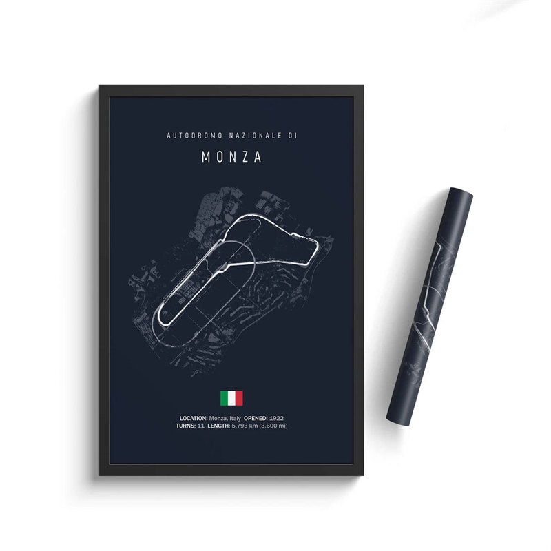 F1 Racing Track Wall Art