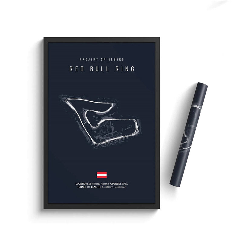 F1 Racing Track Wall Art