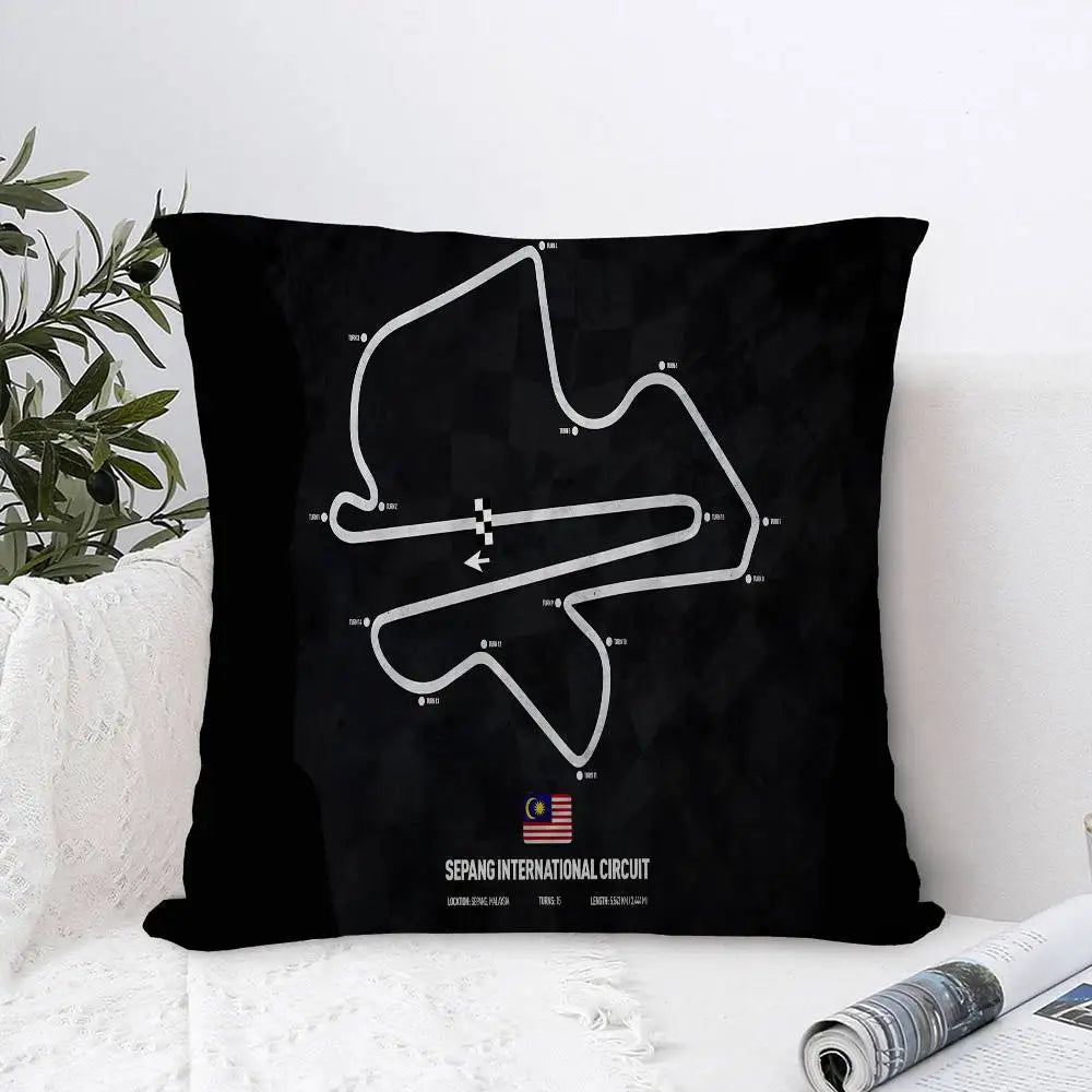 F1 International Track Pillow Cover