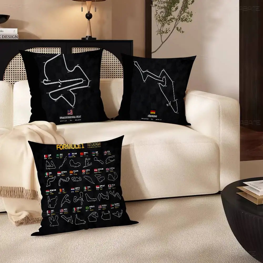 F1 International Track Pillow Cover