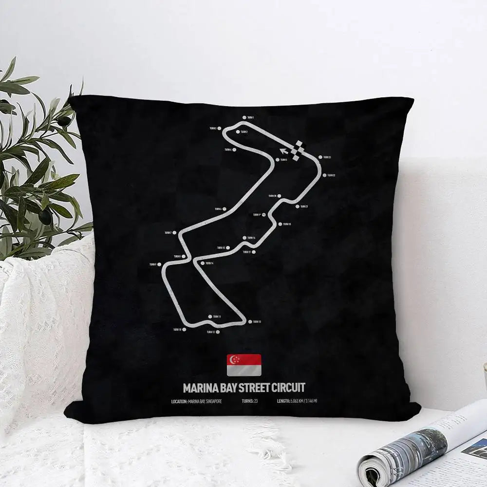 F1 International Track Pillow Cover