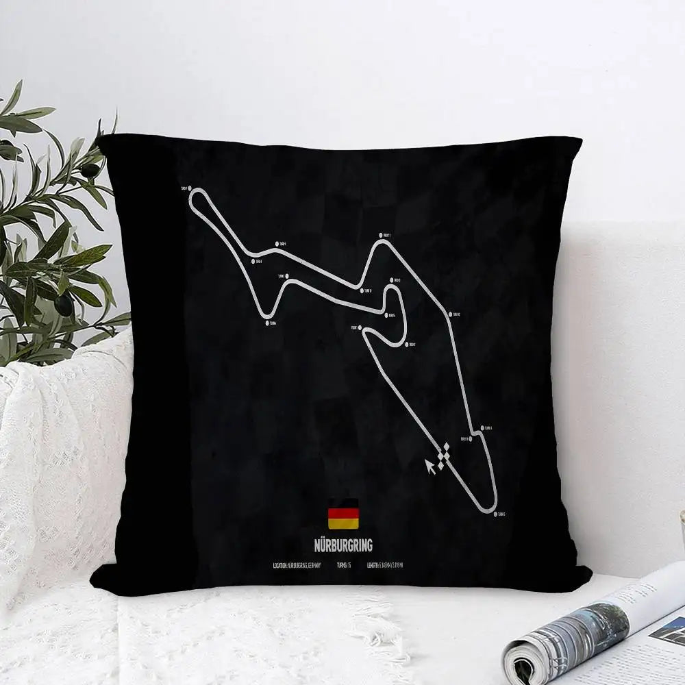 F1 International Track Pillow Cover