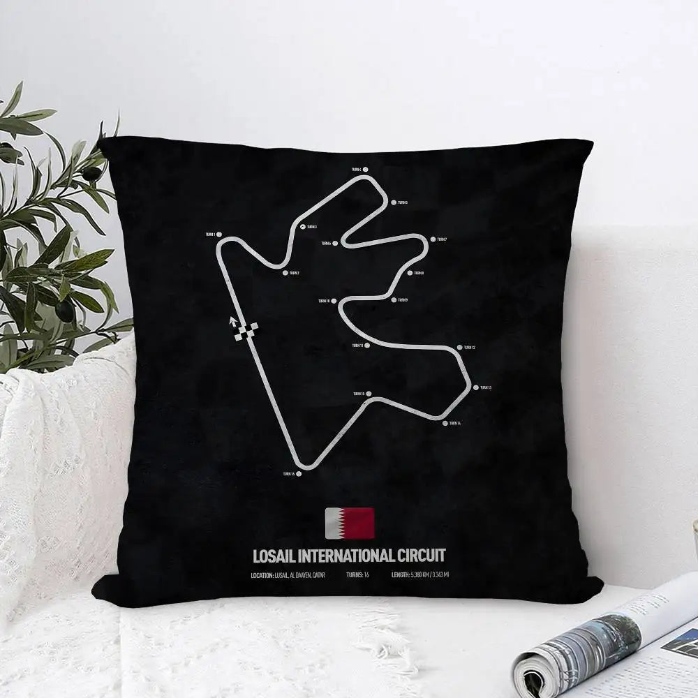 F1 International Track Pillow Cover