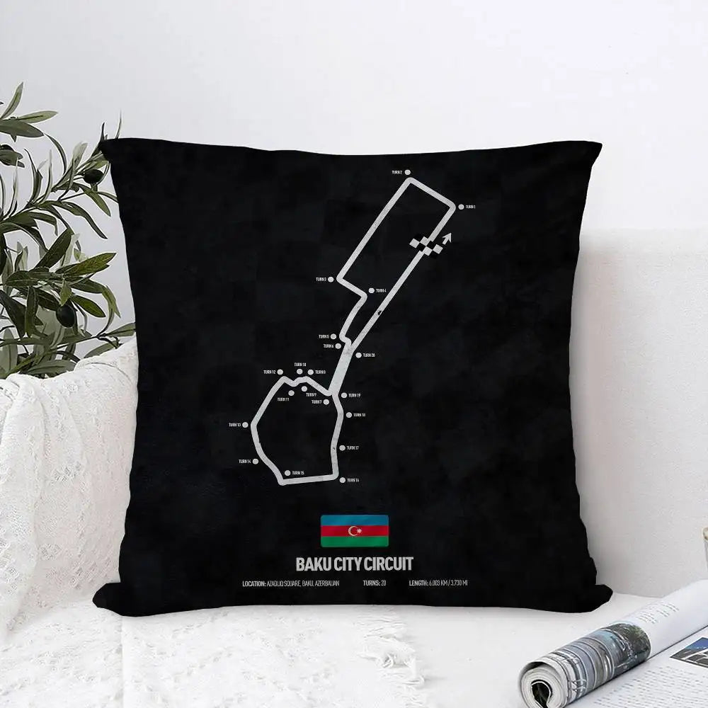 F1 International Track Pillow Cover