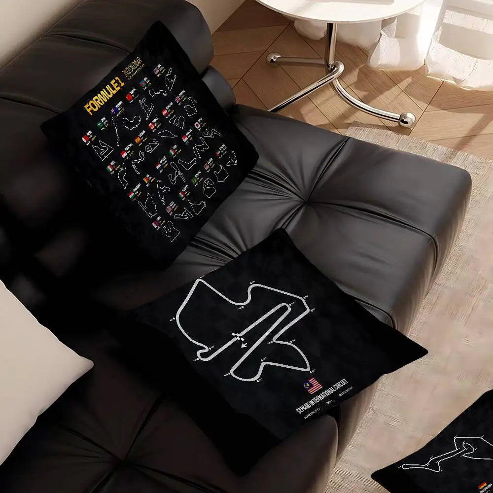 F1 International Track Pillow Cover