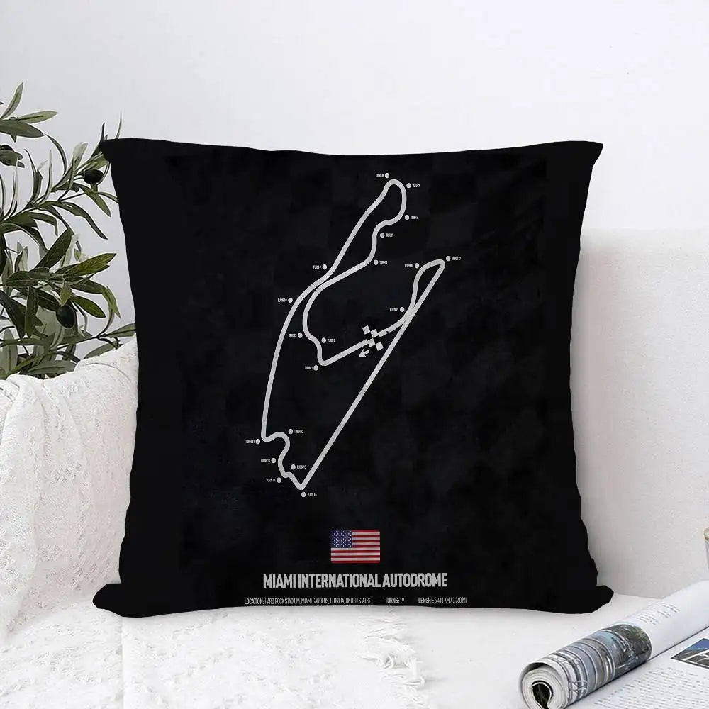 F1 International Track Pillow Cover
