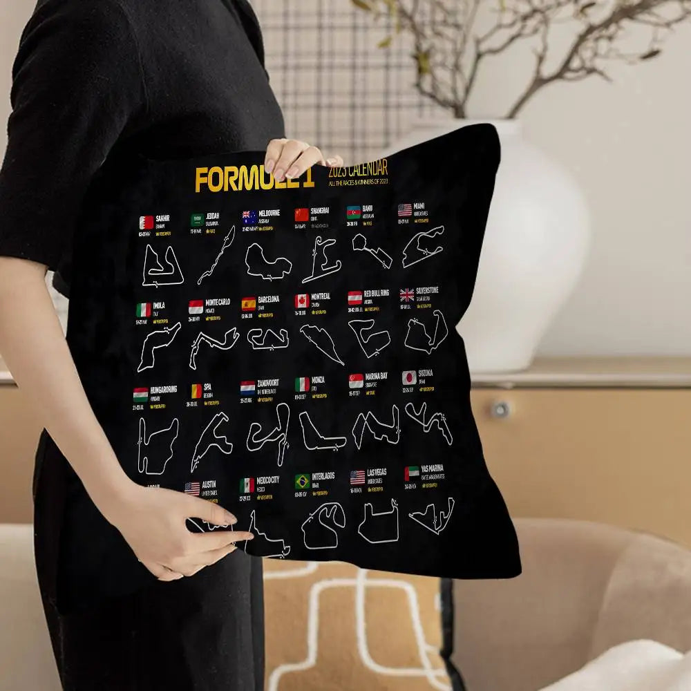 F1 International Track Pillow Cover