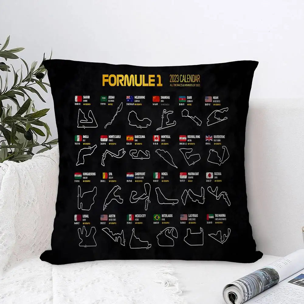 F1 International Track Pillow Cover
