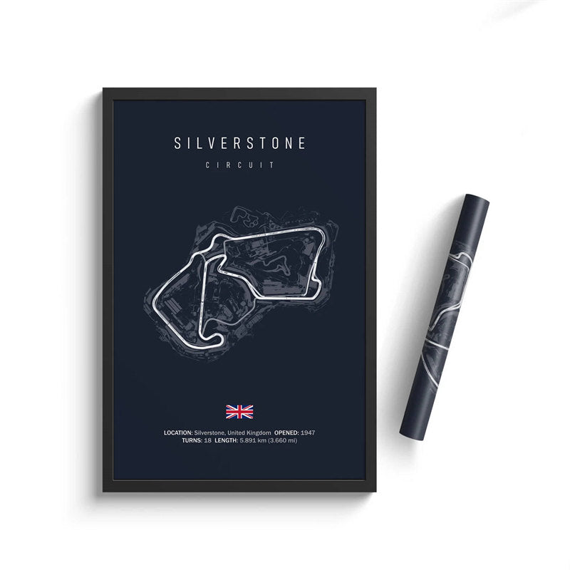 F1 Racing Track Wall Art